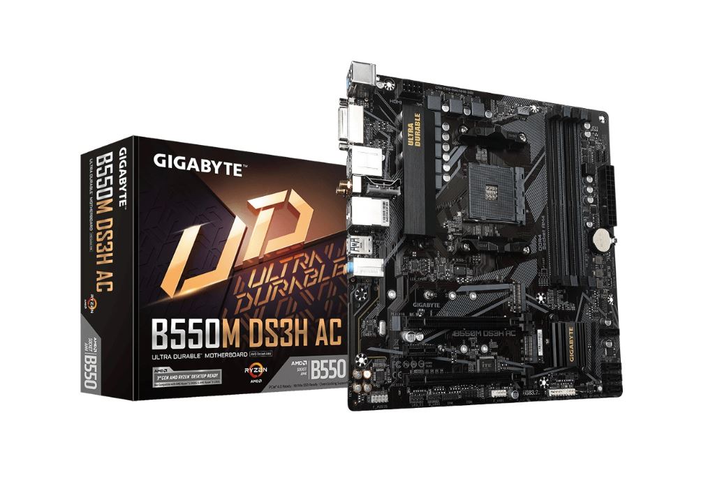 Motherboards GIGABYTE MB GIGABYTE B550M DS3H AC