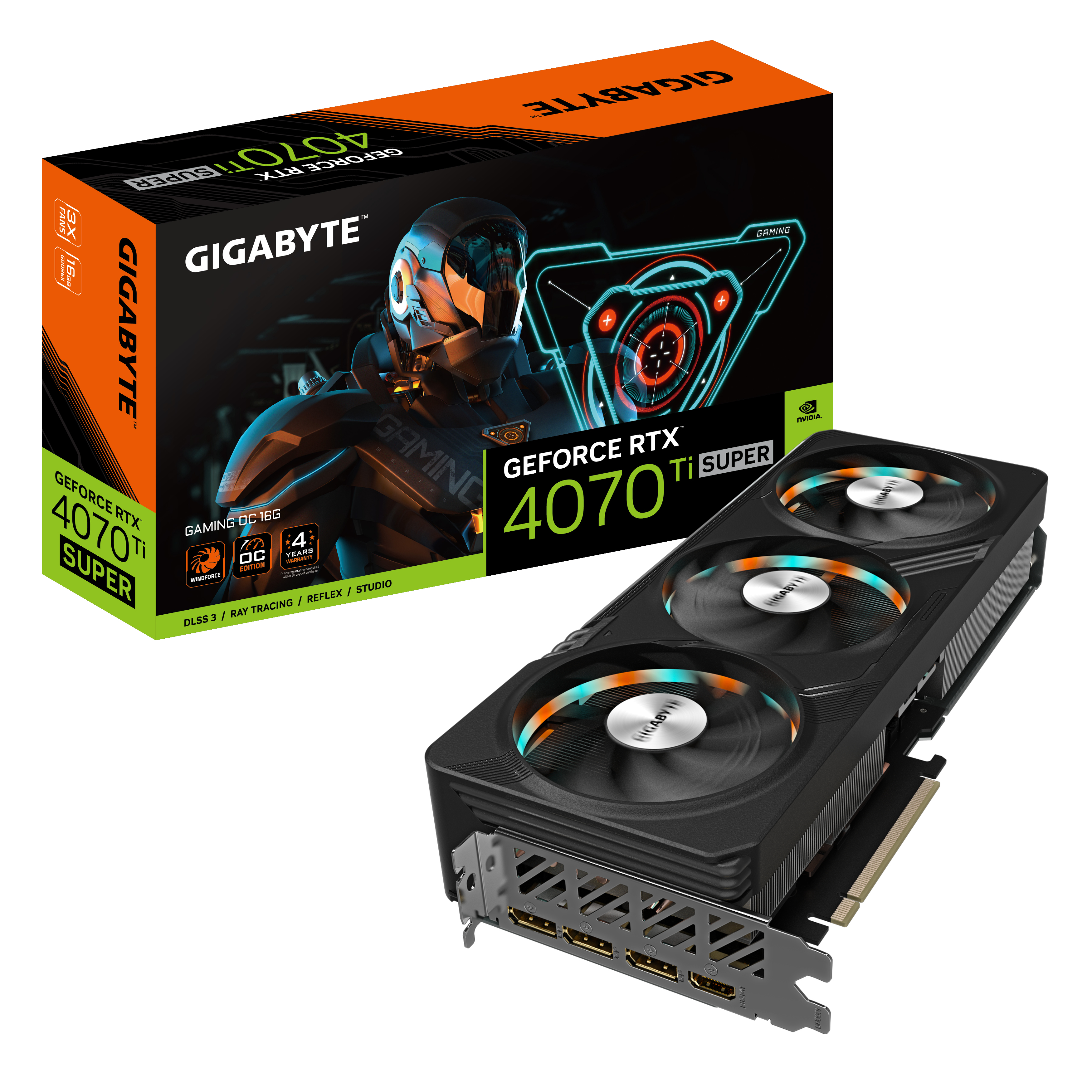 Tarjeta de video GIGABYTE GV-N407TSGAMING OC-16GD